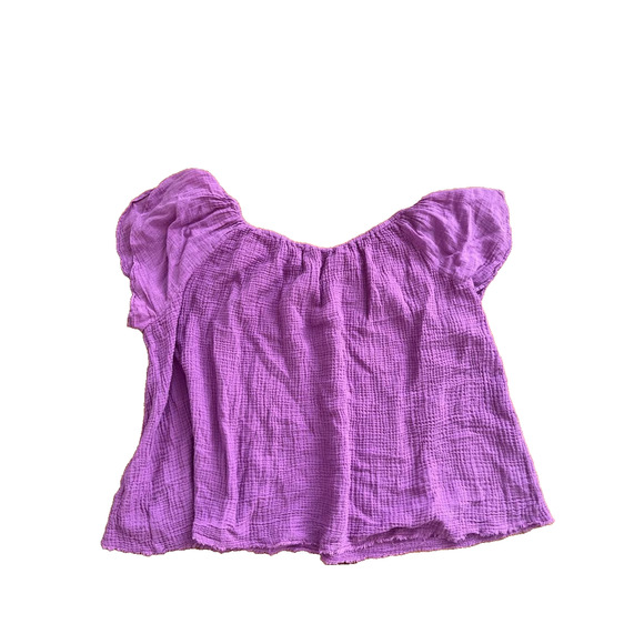 Velvet by Graham & Spencer Breanna Flutter Sleeve Top Lilac Gauze M A000841 - Picture 2 of 8